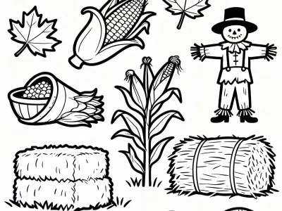 Incredible Fall Festival Fun Coloring Page
