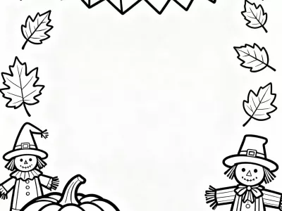 Nice Baby Fall Festival Fun Coloring Page