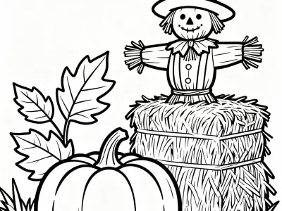 Perfect Fall Festival Fun Coloring Page