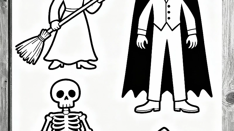 15 Enchanting Halloween Costumes Coloring Pages (Free PDF)