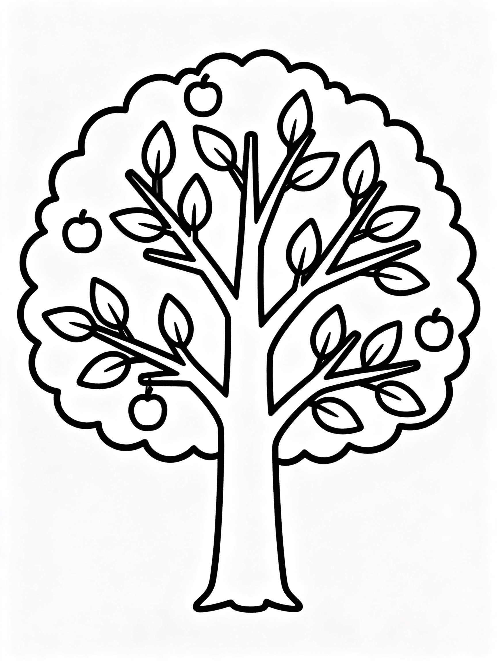 Enchanting Thanksgiving Gratitude Tree Coloring Page