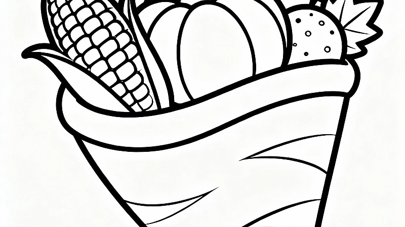 15 Thanksgiving Cornucopia Delights Coloring Pages (Free PDFs)