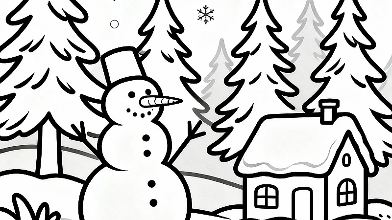 15 Whimsical Winter Wonderland Coloring Pages (Free PDF)