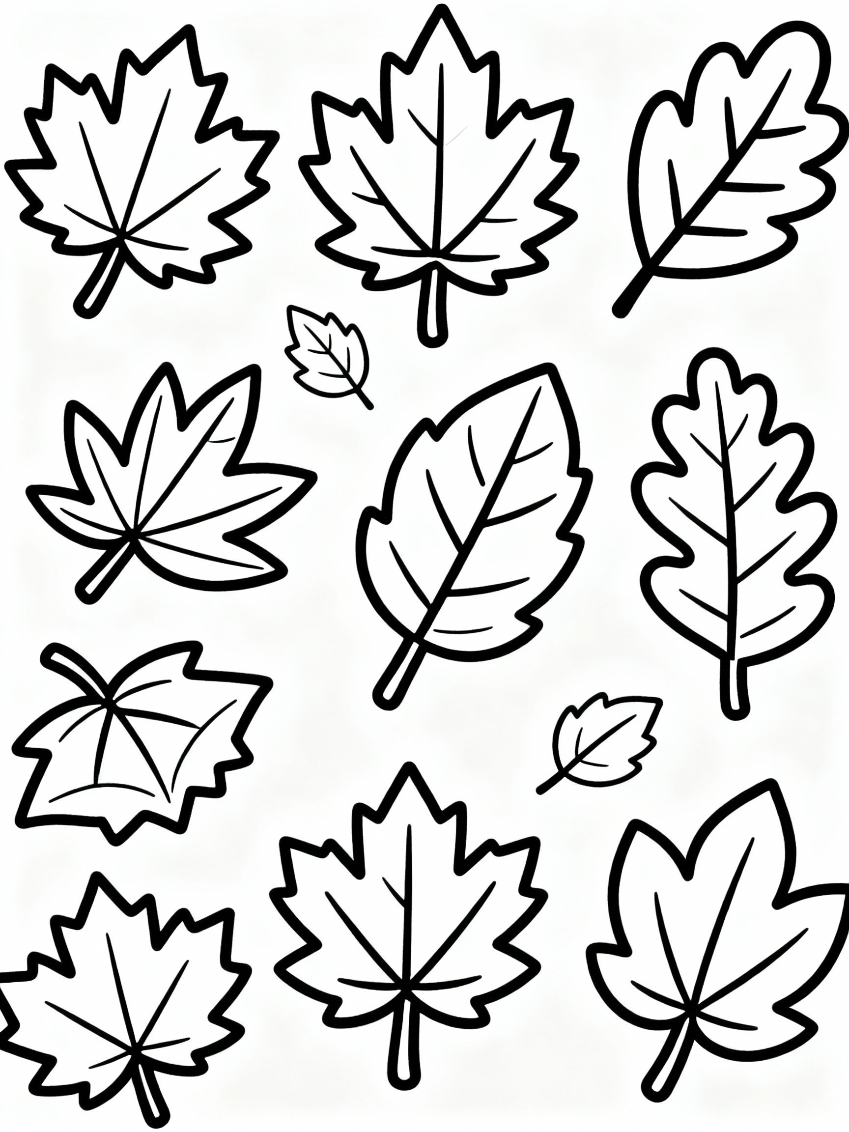 Lovely Fall Foliage Patterns Coloring Page