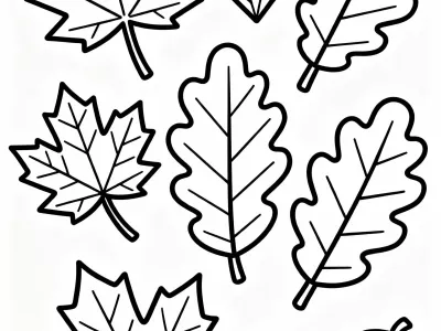 Perfect Fall Foliage Patterns Coloring Page