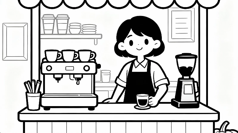 15 Pumpkin Spice Cafe Scenes Coloring Pages (Free PDF)