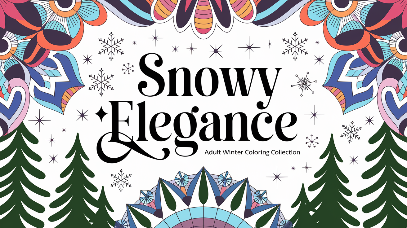 Feature image for Snowy Elegance Winter Coloring Collection