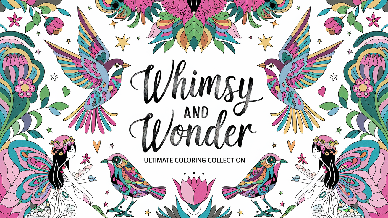 Feature image for Whimsy and Wonder Coloring Collection
