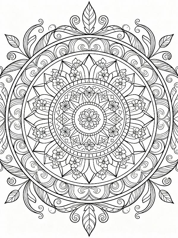Coloring page for 10 Best Free Mandala Coloring Pages to Print in 2025