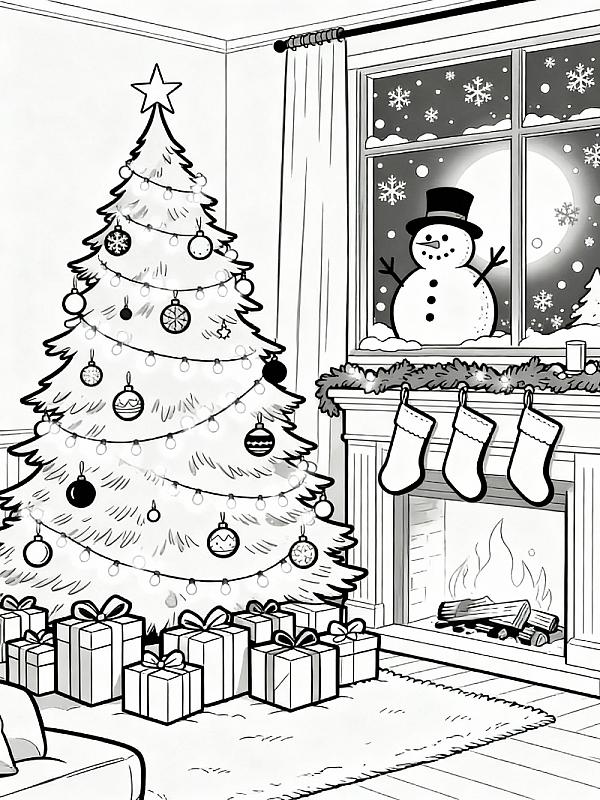 Coloring page for 12 Best Free Christmas Coloring Pages for 2025