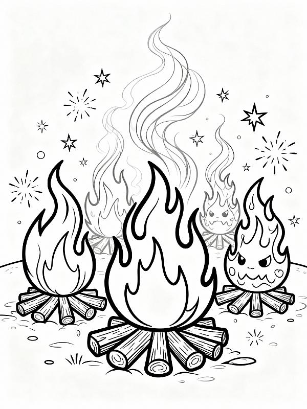 Coloring page for Flame Coloring Sheet Guide: Creative Tips for 2026