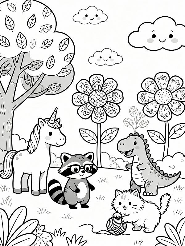 Coloring page for 9 Best Cute Character Coloring Pages for Creative Fun 2026