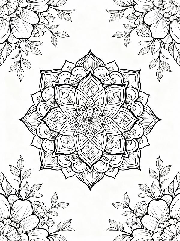 Coloring page for 9 Stunning Beautiful Coloring Pages for Adults to Try in 2026
