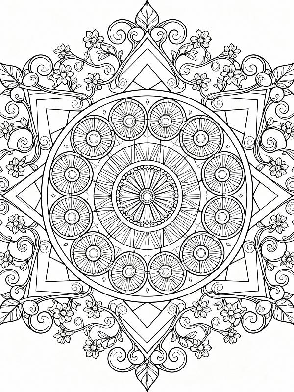 Coloring page for 9 Amazing Coloring Patterns for Adults to Try in 2026