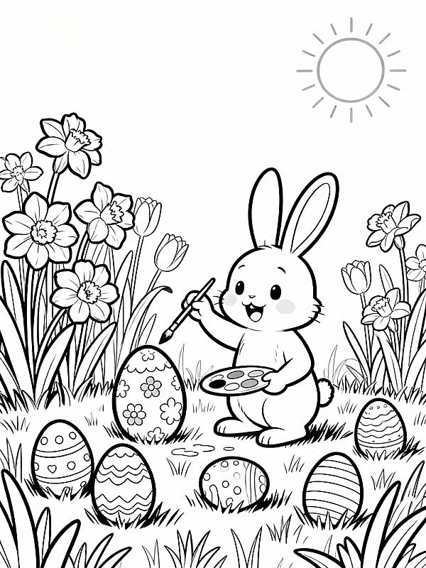 Coloring page for 10 Fun Coloring Sheets Easter Kids Will Love in 2026