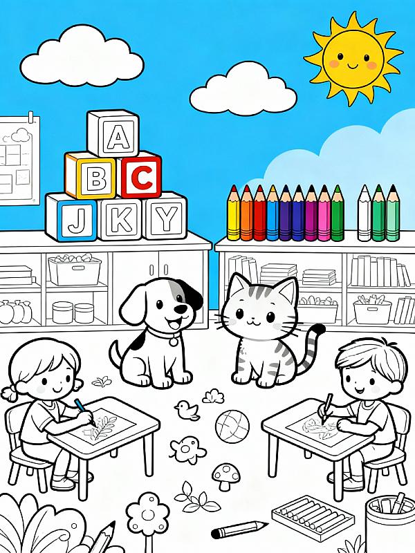 Coloring page for 9 Brilliant Coloring Sheets for Kindergarten in 2026
