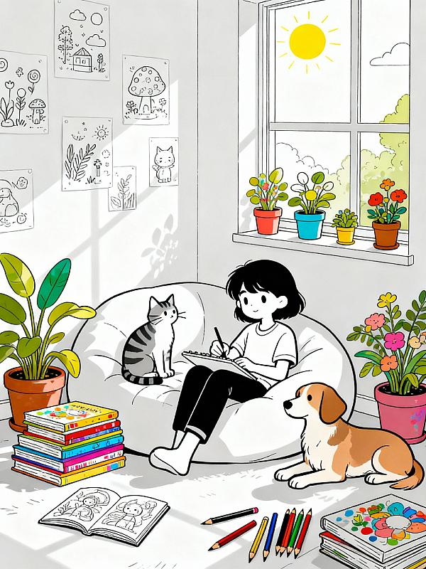 Coloring page for 9 Brilliant Cute Coloring Drawings Ideas to Try in 2026