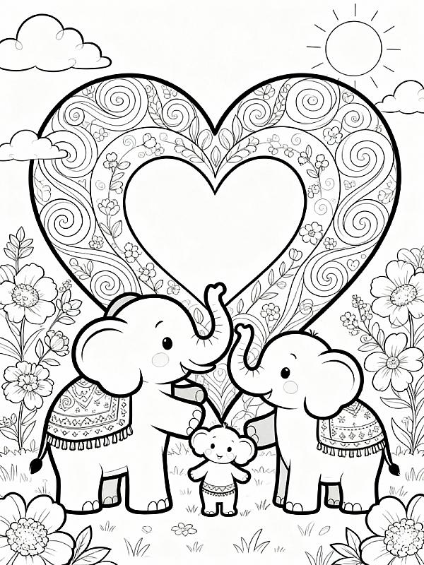 Coloring page for 12 Adorable Love Printable Coloring Pages for 2026