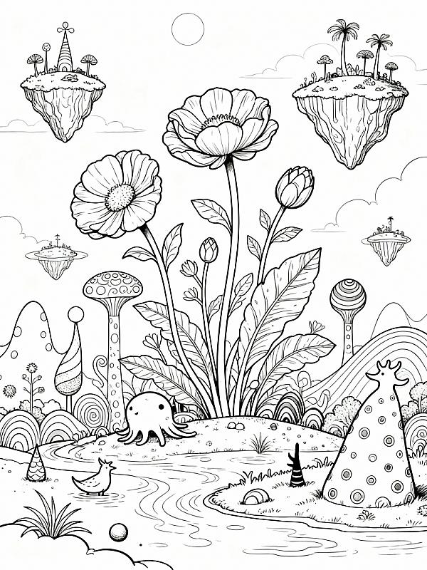 Coloring page for 9 Brilliant Unusual Coloring Pages to Spark Creativity in 2026