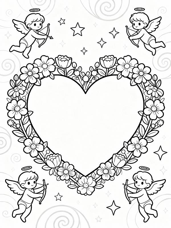 Coloring page for 9 Creative Valentines to Color Ideas for 2026