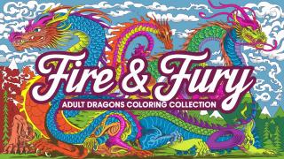 Fire & Fury Dragons Coloring Collection Feature Image