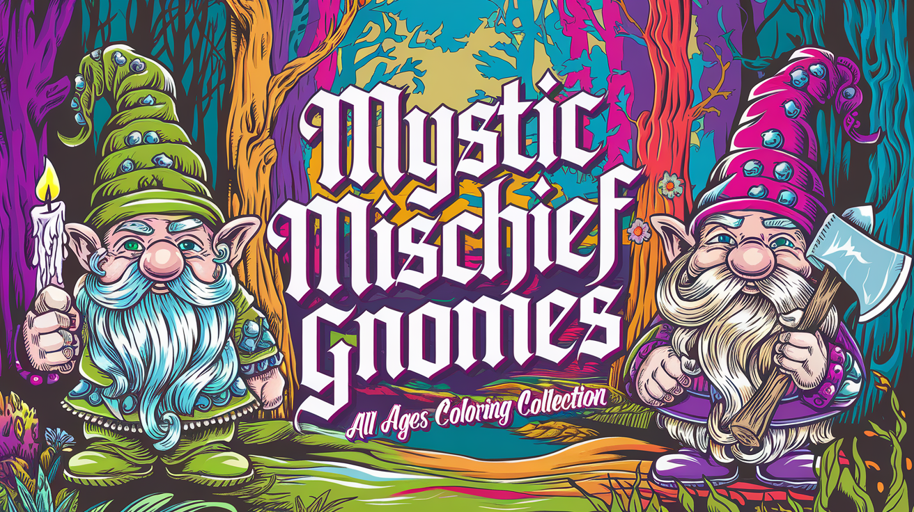 Feature image for Mystic Mischief Gnomes Coloring Collection