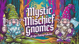 Mystic Mischief Gnomes Coloring Collection Feature Image